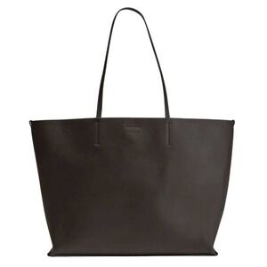EVERLANE Luxe Italian Leather Tote Black Large Work Bag‎ $298 Retail